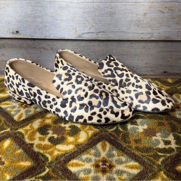 Steve‎ Madden Hailey Cheetah Fur Flats - Picture 2 of 9